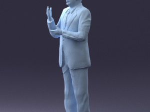 man in coat 0513 Modèle 3D