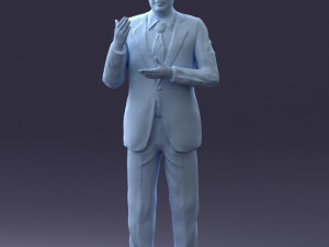 man in coat 0513 Modèle 3D