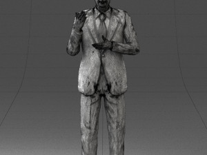 man in coat 0513 Modèle 3D