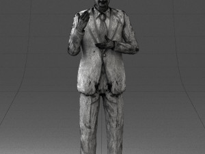 man in coat 0513 Modèle 3D