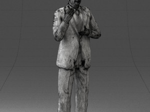 man in coat 0513 Modèle 3D