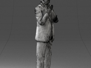 man in coat 0513 Modèle 3D