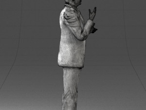 man in coat 0513 Modèle 3D