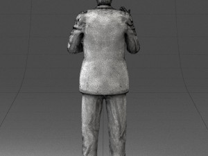 man in coat 0513 Modèle 3D