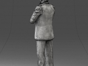man in coat 0513 Modèle 3D