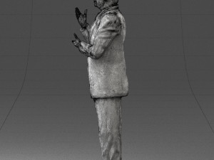 man in coat 0513 Modèle 3D
