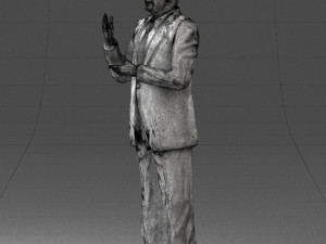 man in coat 0513 Modèle 3D
