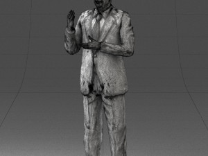 man in coat 0513 Modèle 3D