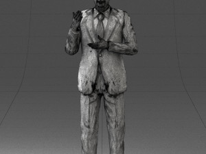 man in coat 0513 Modèle 3D
