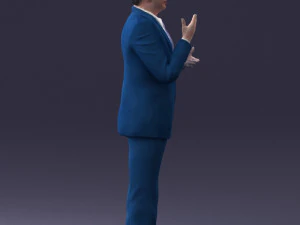 man in coat 0513 3d print ready 3D Print Model