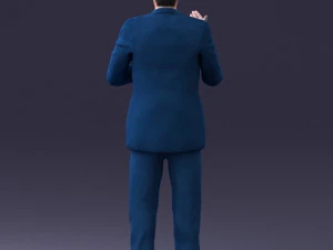 man in coat 0513 3d print ready 3D Print Model