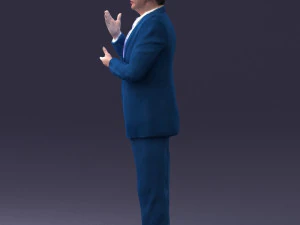 man in coat 0513 3d print ready 3D Print Model