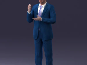 man in coat 0513 3d print ready 3D Print Model