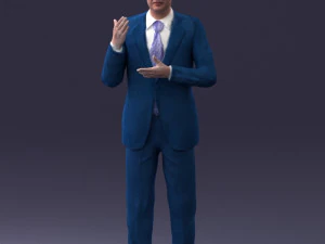 man in coat 0513 3d print ready 3D Print Model