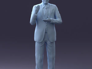 man in coat 0513 3d print ready 3D Print Model
