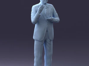man in coat 0513 3d print ready 3D Print Model
