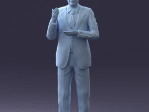 man in coat 0513 3d print ready 3D Print Model