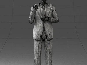 man in coat 0513 3d print ready 3D Print Model