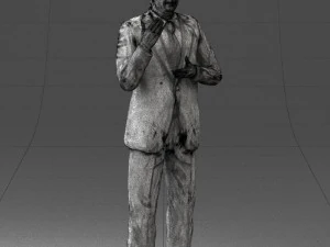 man in coat 0513 3d print ready 3D Print Model