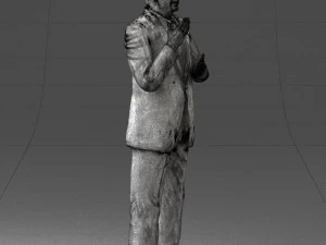 man in coat 0513 3d print ready 3D Print Model