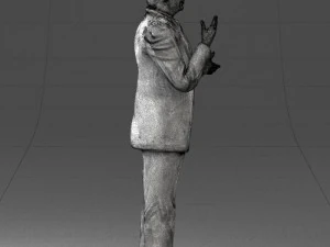 man in coat 0513 3d print ready 3D Print Model