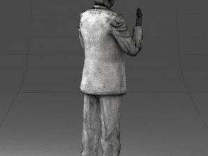 man in coat 0513 3d print ready 3D Print Model