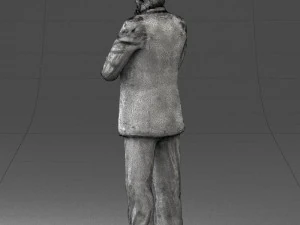 man in coat 0513 3d print ready 3D Print Model