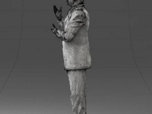 man in coat 0513 3d print ready 3D Print Model