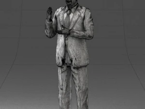 man in coat 0513 3d print ready 3D Print Model