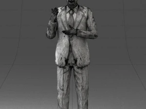 man in coat 0513 3d print ready 3D Print Model