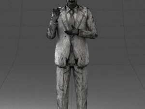 man in coat 0513 3d print ready 3D Print Model