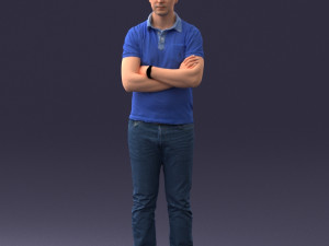 man in casual clothes 0506 Model 3D