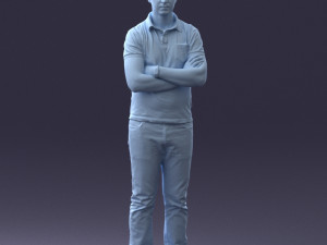 man in casual clothes 0506 Model 3D