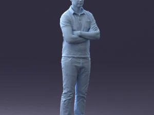 man in casual clothes 0506 3D Model