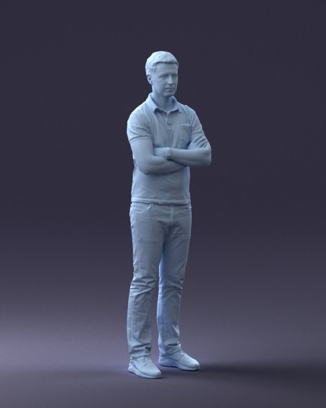 man in casual clothes 0506 3d priint ready 3D Print Model in Man 3DExport