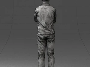 man in vrijetijdskleding 0506 3D-print klaar 3D printmodel