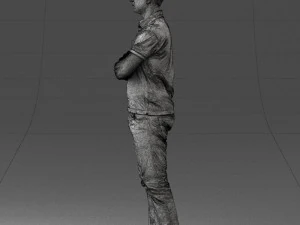 man in vrijetijdskleding 0506 3D-print klaar 3D printmodel