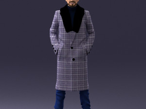 man in coat 1119 3d print ready 3D Print Model