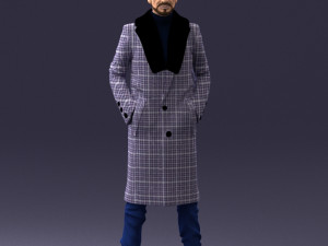 man in coat 1119 3d print ready 3D Print Model