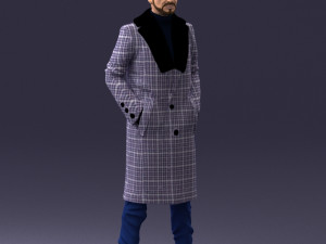 man in coat 1119 3d print ready 3D Print Model