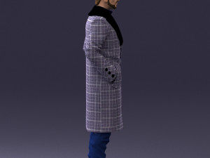 man in coat 1119 3d print ready 3D Print Model