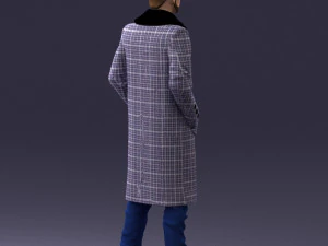 000204 Elegant Man in Long Coat 1119 3dp 3D Print Model