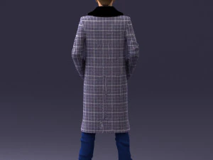 000204 Elegant Man in Long Coat 1119 3dp 3D Print Model