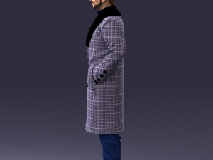 man in coat 1119 3d print ready 3D Print Model