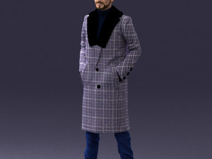 man in coat 1119 3d print ready 3D Print Model