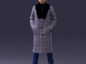 man in coat 1119 3d print ready 3D Print Model
