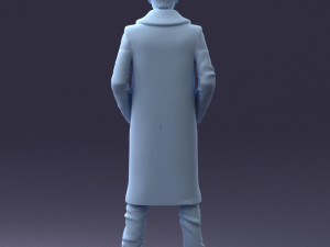 man in coat 1119 3d print ready 3D Print Model