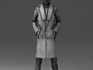 man in coat 1119 3d print ready 3D Print Model