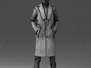 man in coat 1119 3d print ready 3D Print Model