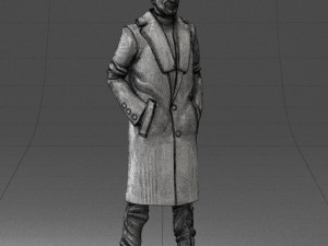 man in coat 1119 3d print ready 3D Print Model